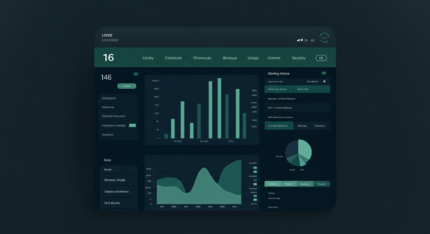 Financial Analytics Dashboard Mockup